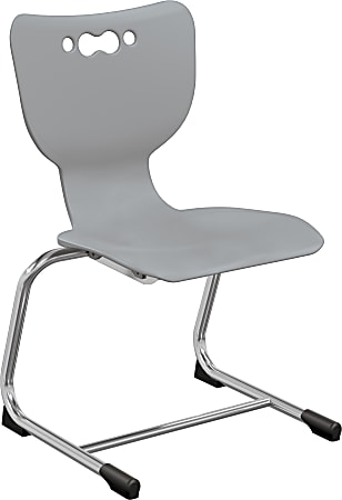MooreCo Hierarchy Armless Cantilever Chair, 14" Seat Height,