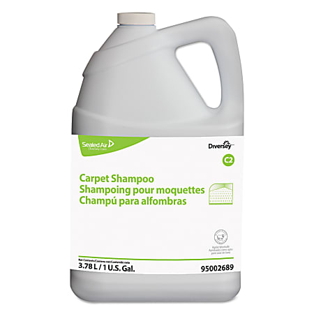 Diversey™ Carpet Shampoo, Floral Scent, 128 Oz Bottle, Case Of 4