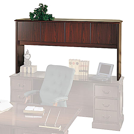 HON® 94000 Series™ Stack-On Storage 70"W Desk Hutch With Laminate Doors, Mahogany