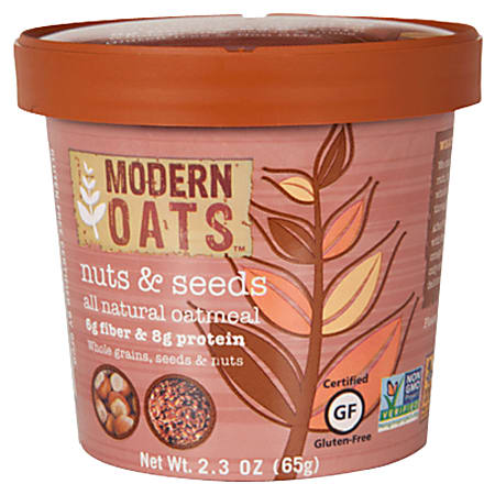 Modern Oats™ Oatmeal Cups, Nuts & Seed, 2.6 Oz, Pack Of 12