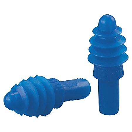 AirSoft® Reusable Earplug, Thermoplastic Elastomer, Blue, Uncorded