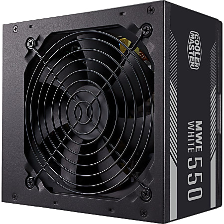 Cooler Master MWE 550 WHITE MPE-5501-ACAAW Power Supply - Internal - 120 V AC, 230 V AC Input - 5 V DC @ 17 A, 3.3 V DC @ 17 A, 12 V DC @ 45 A, 12 V DC @ 300 mA, 5 V DC @ 3 A Output - 550 W - 1 +12V Rails - 1 Fan(s) - 80% Efficiency