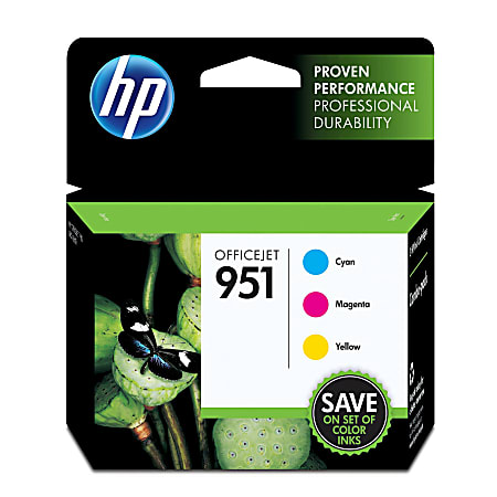 HP 951 Cyan, Magenta, Yellow Ink Cartridges, Pack