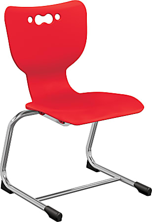 MooreCo Hierarchy No Arms Cantilever Chair, Red