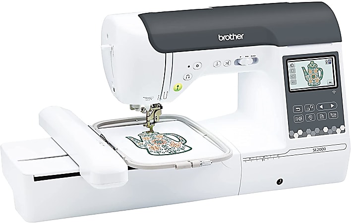 Brother SE2000 Computerized Sewing And Embroidery Machine White