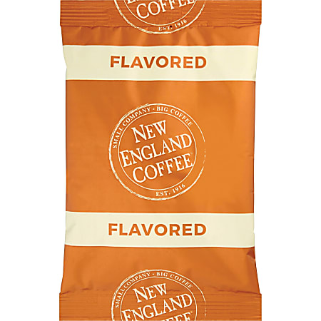 New England Coffee Single-Serve Coffee Packets, Hazelnut Creme, Carton Of 24
