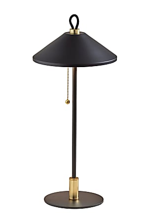 Adesso Kaden Table Lamp, 19-3/4”H, Black