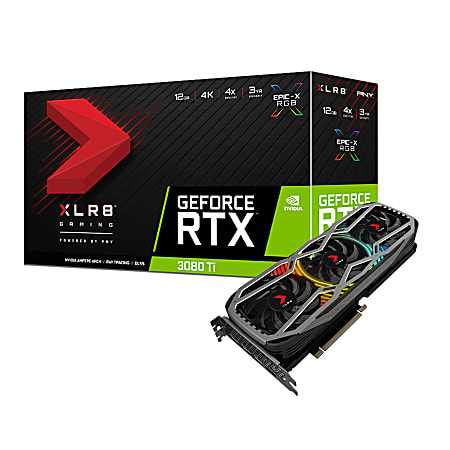 PNY GeForce™ RTX 3080 Ti 12GB XLR8 Gaming REVEL EPIC-X RGB Triple Fan Graphics Card