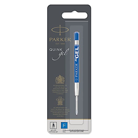 Parker® Gel Pen Refill, Fine Point, 0.5 mm, Blue