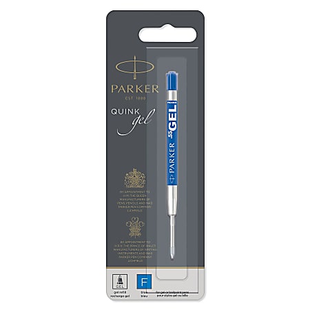 Parker Gel Pen Refill Fine Point 0.5 mm Blue - Office Depot