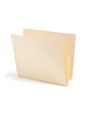Smead® End-Tab Convertible File Pockets, 5 1/4" Expansion, Letter Size, Manila, Pack Of 10