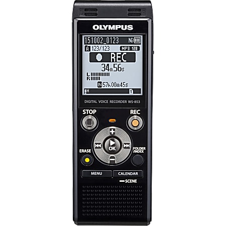 Olympus&reg; WS-853 8GB Digital Voice Recorder, Black