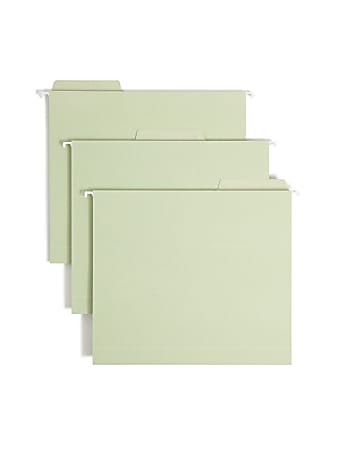 Smead® FasTab® Hanging Box Bottom File Folders, 2" Expansion, Letter Size, Moss, Box Of 20
