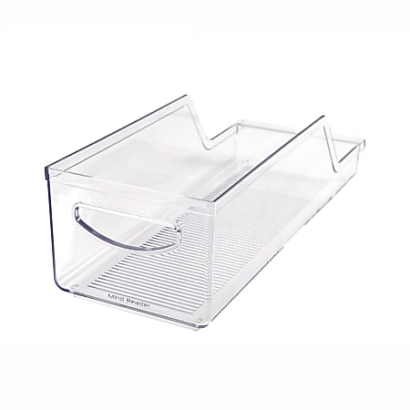 Mind Reader Stackable Soda Can Holders, Small Size, Clear, Pack Of 2