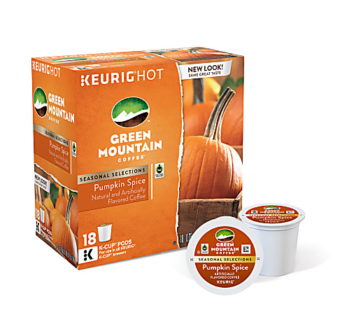 Green Mountain Coffee® Pods Pumpkin Spice Coffee K-Cup® Pods, 12 Oz, Box Of 18