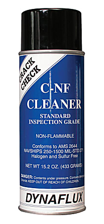 Dynaflux Visible Dye Penetrant Systems, Cleaner, Aerosol Can, 16 oz