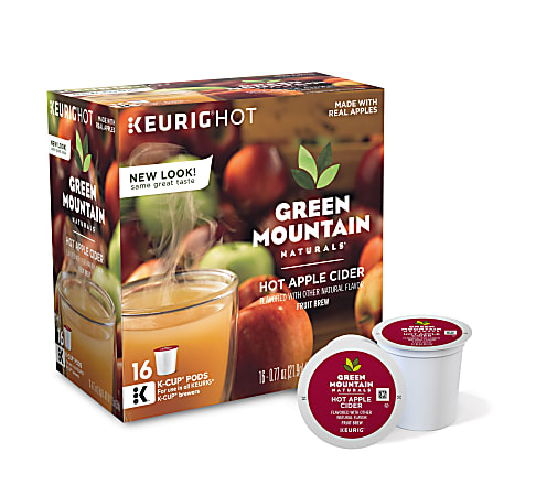Green Mountain Coffee® Naturals Pods Hot Apple Cider Single-Serve K-Cups®, Box Of 16