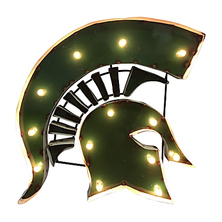 Imperial NCAA Logo Lighted Metal Sign, Michigan State University, IMP5453116