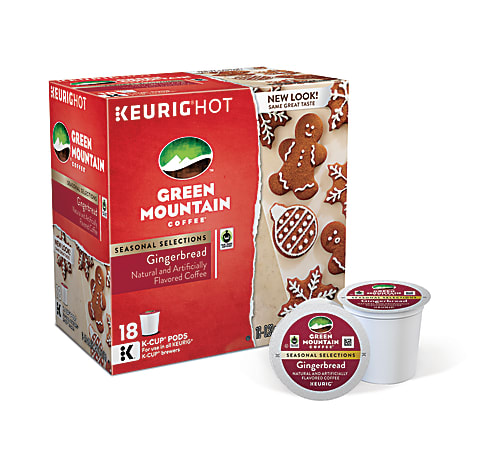 Green Mountain Coffee® Pods Gingerbread Coffee K-Cup® Pods, Box Of 18