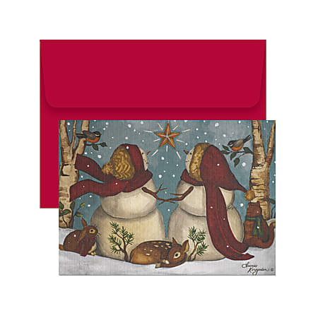 Great Papers!® Holiday Greeting Cards, 7 7/8" x 5 5/8", Do You See What I See?, Pack Of 18