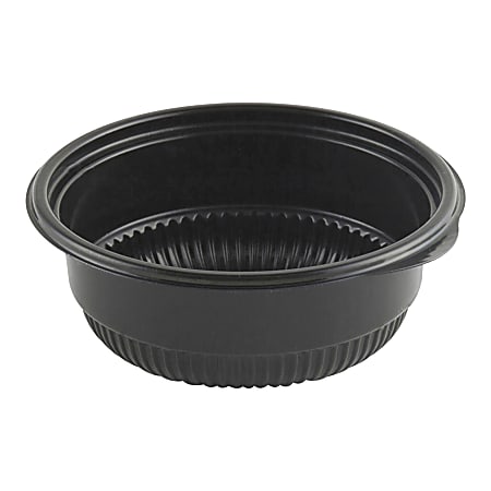 Anchor Packaging MicroRaves® Incredi-Bowl® Bases, 0.25 Qt, Black, Pack Of 500 Bowls