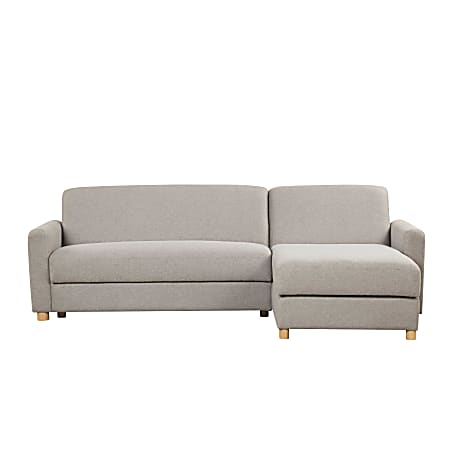 Serta Corey Convertible Sectional Sofa, 32-1/3”H x 100”W x 56-1/3”D, Stone
