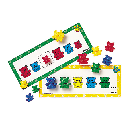 Learning Resources® Three Bear Family® Pattern Cards, 11 1/2"H x 5 15/16"W x 7/16"D, Multicolor, Pre-K - Grade 3, Pack Of 16