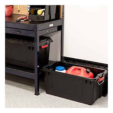 Black weathertight totes store