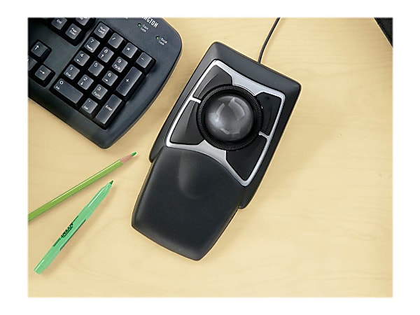 Kensington Expert Mouse Wired Trackball BlackGray - Office Depot