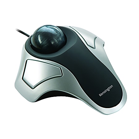 Kensington® Orbit® Optical Trackball, Metallic Silver/Black