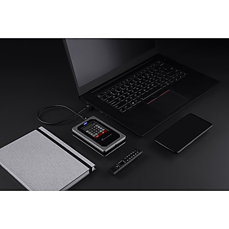 DataLocker DL4 FE 2 TB Portable Hard Drive - External - TAA Compliant ...