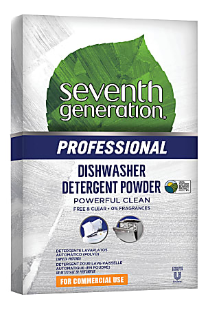 Seventh Generation™ Free & Clear Natural Automatic Dishwasher Powder, Unscented, 75 Oz Box, Pack Of 8 Boxes