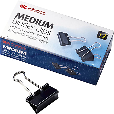 Officemate Binder Clips - Medium - 9