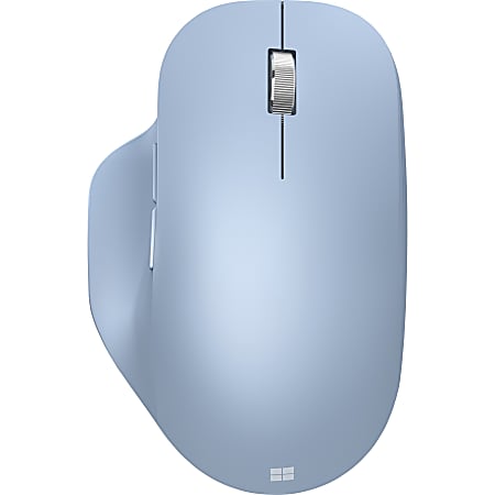 Microsoft Bluetooth Ergonomic Mouse - Wireless - Bluetooth - 2.40 GHz - Pastel Blue - 5 Button(s) - 3 Programmable Button(s) - Right-handed