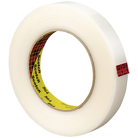 Scotch® 864 Strapping Tape, 3" Core, 0.75" x 60 Yd., Clear, Case Of 48