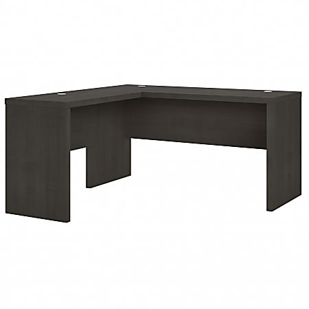 Office by Kathy Ireland® Echo 60"W L-Shaped Desk, Charcoal Maple, Standard Delivery