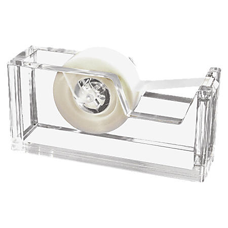 Kantek Clear Acrylic Pen Holder, 2.75-inch x 2.75-inch x 4-inch