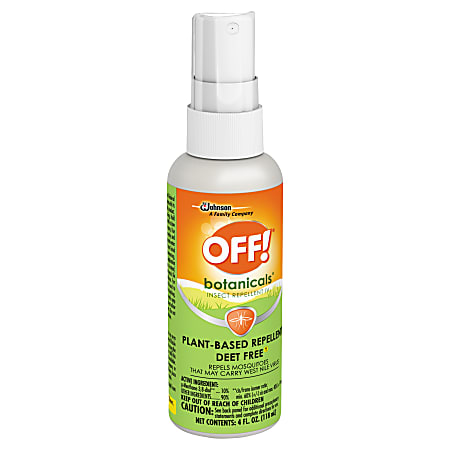 OFF! Botanicals Insect Repellent Spray, 4 Oz, Pack Of 8 Bottles