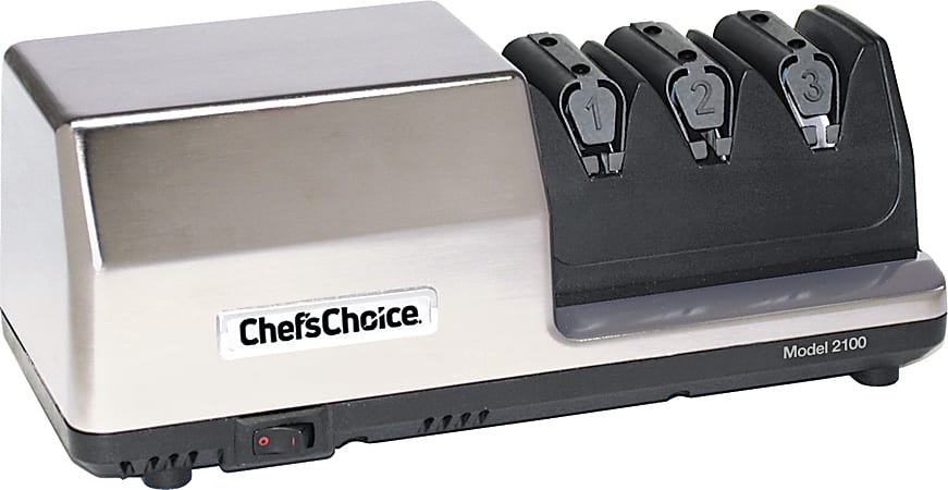 Edgecraft Chef's Choice Commercial EdgeSelect Diamond Hone Knife Sharpener, Silver