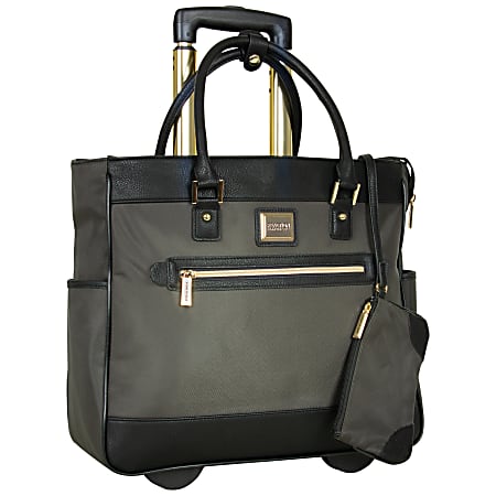 Kenneth Cole Reaction Wheeled Tote With 17 Laptop Pocket Olive Office Depot