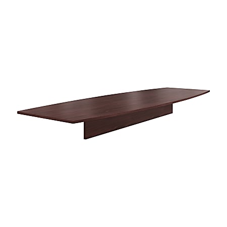 HON® Preside™ Boat-Shaped Conference Table Top, 144"W, Mahogany