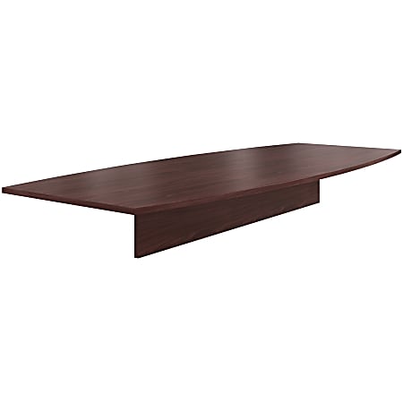 HON® Preside™ Boat-Shaped Conference Table Top, 120"W, Mahogany