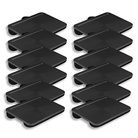 LapGear Compact Lap Desks, 2" x 13-3/4" x 10", Black, Pack Of 12 Desks