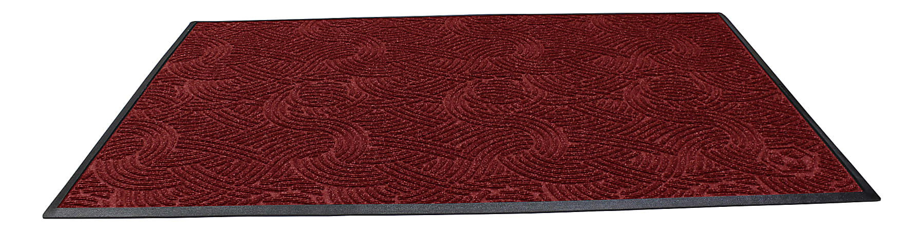 Waterhog Plus Swirl Floor Mat, 24" x 36", 100% Recycled, Regal Red