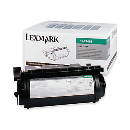 Lexmark™ 12A7465 Extra-High-Yield Return Program Black Toner