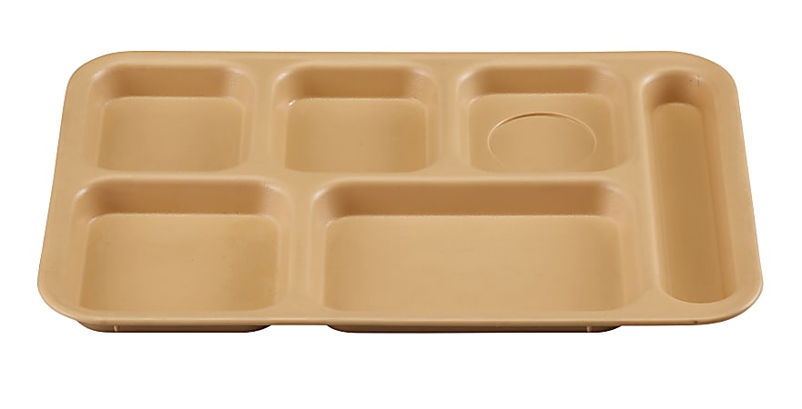 Cambro Co-Polymer® Compartment Trays, Tan, Pack Of 24