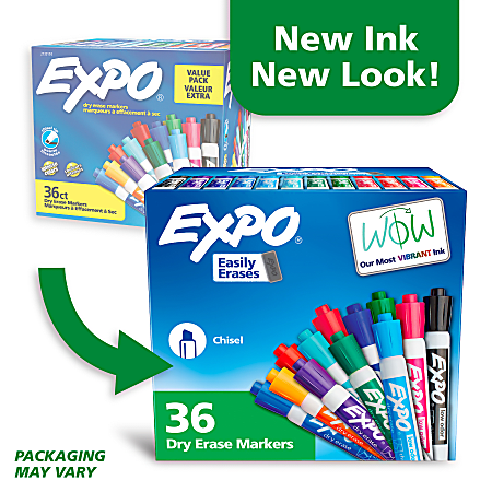 Low Odor Wet Erase Markers Chisel Tip Expo Low Odor Dry Erase