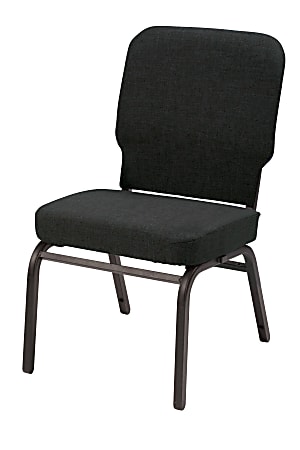 KFI Studios Big And Tall Armless Stacking Chair, Black