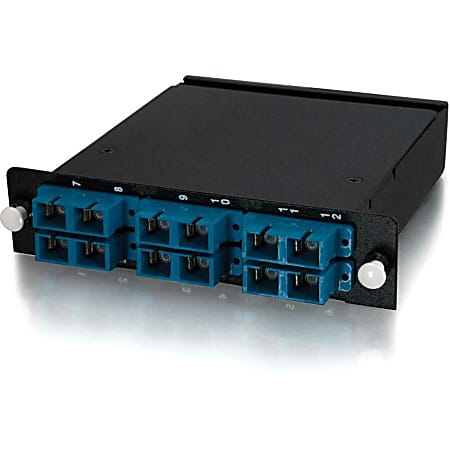 C2G Quiktron Q-Series 12-Strand MTP/MPO-SC Single-mode Module - 12 x SC, 1 x MTP - 13 Port(s) - 13 x RJ-11 - 12 x - 1 x MT Port(s)