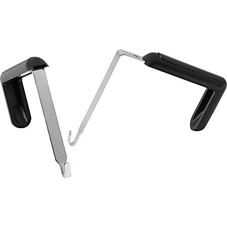 Lorell Over The Panel Plastic Double Coat Hook - Black